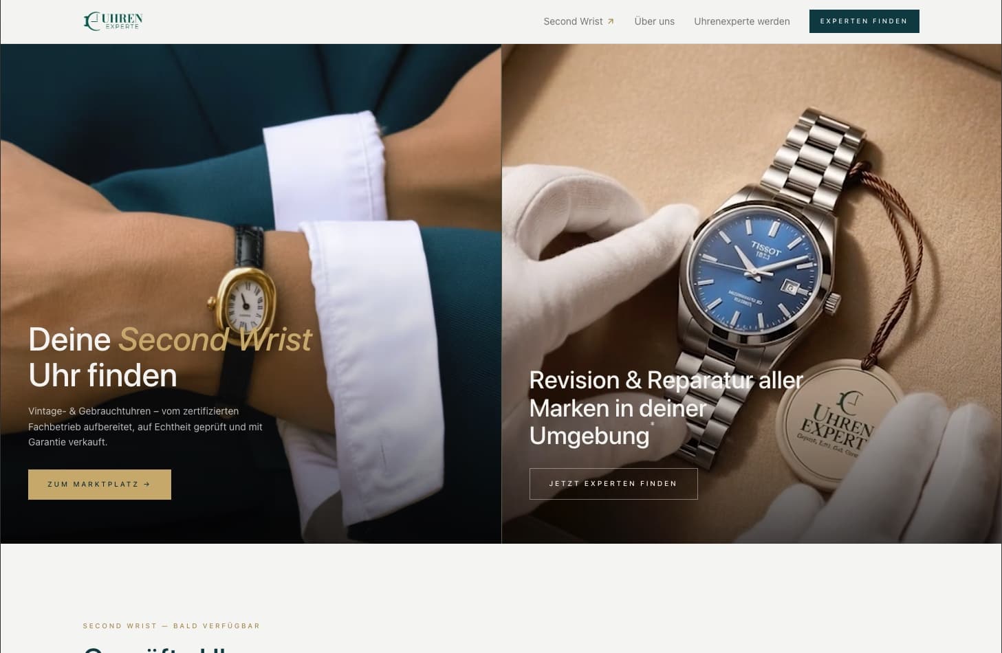 Dieuhrenexperten.com homepage